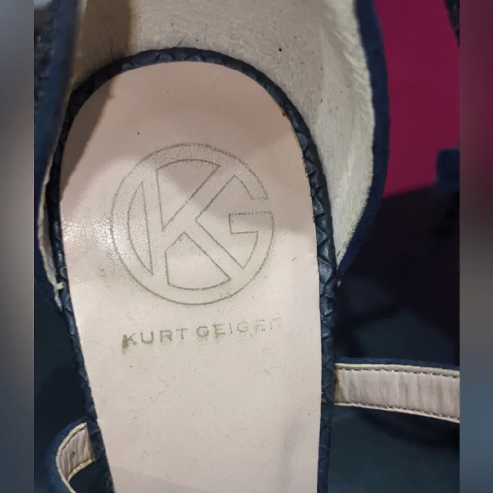 Kurt Geiger glitter heels in royal blue – size US 8 - Picture 6 of 7